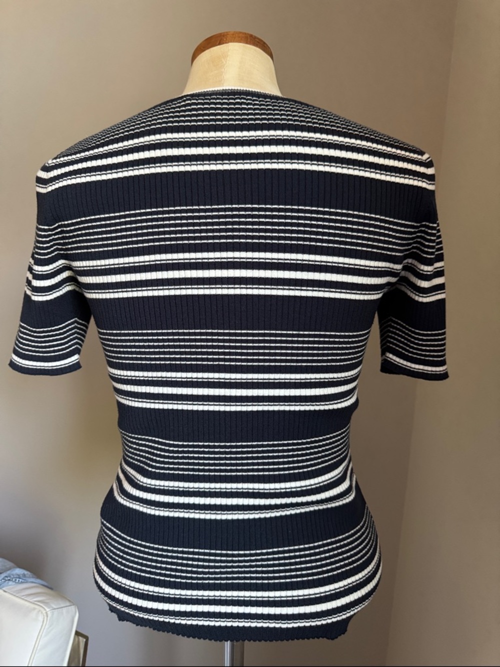 Frame denim Ribbed striped top - Picture 5 of 7